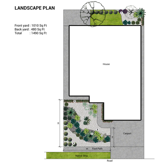 Front Yard and Back Yard Landscape Design